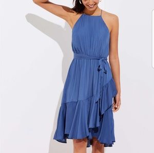 Loft halter dress with sash